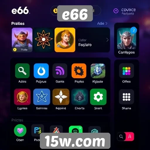 Novidades na interface do usuário do e66
